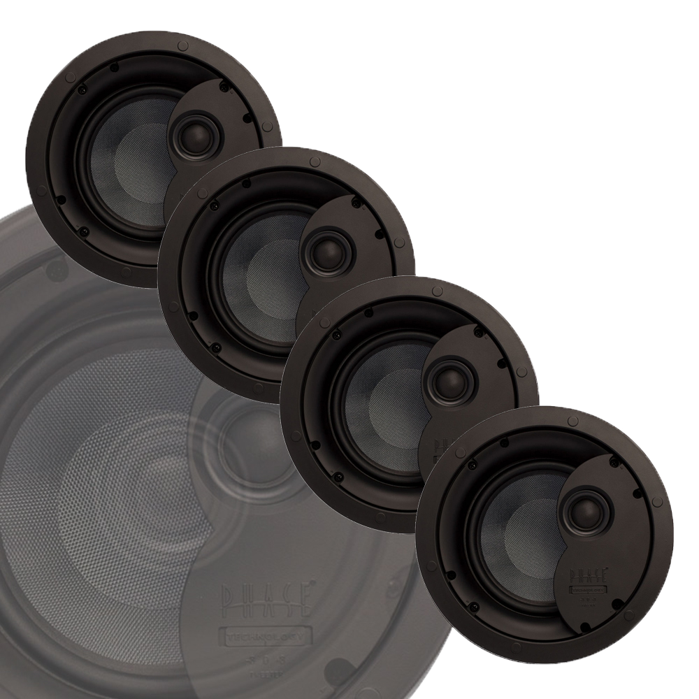 6.5" 2-way Ceiling Speaker Master Pack (4 Units)